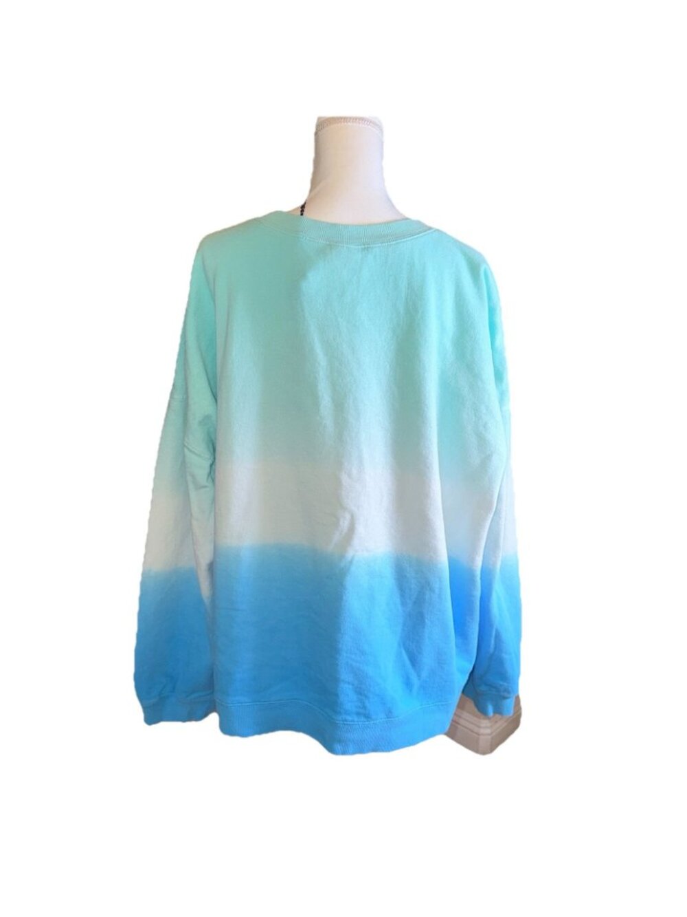 Disneyland Parks Mickey Mouse Blue Ombre Pullover Spirit Jersey Style Size 2X - Picture 2 of 5